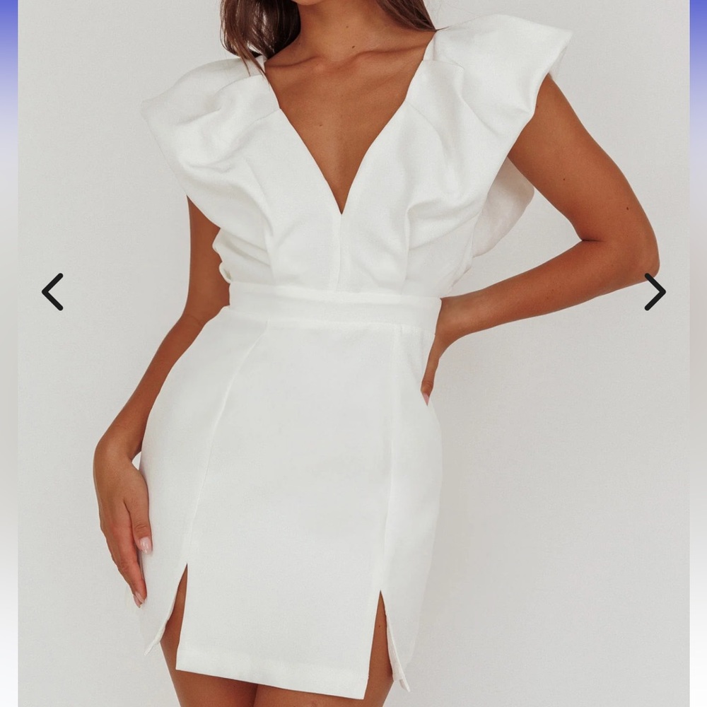 Selfie Leslie White Mini Dress